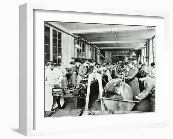 Female Munitions Workers, Shoreditch Technical Institute, London, 1915-null-Framed Premium Photographic Print