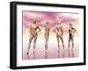 Female Muscular System from Four Points of View-null-Framed Art Print