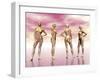 Female Muscular System from Four Points of View-null-Framed Art Print