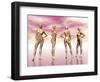 Female Muscular System from Four Points of View-null-Framed Art Print