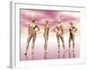 Female Muscular System from Four Points of View-null-Framed Art Print