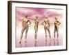 Female Muscular System from Four Points of View-null-Framed Art Print