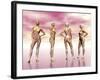 Female Muscular System from Four Points of View-null-Framed Art Print