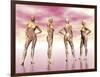 Female Muscular System from Four Points of View-null-Framed Art Print