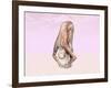 Female Musculature Performing Big Toes Yoga Pose-null-Framed Art Print