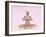 Female Musculature Performing Meditation Yoga Pose-null-Framed Art Print