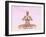 Female Musculature Performing Meditation Yoga Pose-null-Framed Art Print