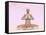 Female Musculature Performing Meditation Yoga Pose-null-Framed Stretched Canvas