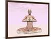 Female Musculature Performing Meditation Yoga Pose-null-Framed Art Print