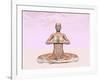 Female Musculature Performing Meditation Yoga Pose-null-Framed Art Print