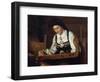 Female Musician, 19th Century-C.l. Doughty-Framed Giclee Print