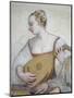 Female Musician, Detail from Concert-Giovanni Antonio Fasolo-Mounted Giclee Print