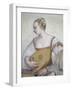 Female Musician, Detail from Concert-Giovanni Antonio Fasolo-Framed Giclee Print