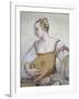 Female Musician, Detail from Concert-Giovanni Antonio Fasolo-Framed Giclee Print