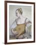 Female Musician, Detail from Concert-Giovanni Antonio Fasolo-Framed Giclee Print