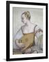 Female Musician, Detail from Concert-Giovanni Antonio Fasolo-Framed Giclee Print