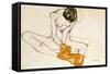 Female Nude, 1901-1918-Egon Schiele-Framed Stretched Canvas