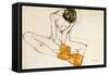 Female Nude, 1901-1918-Egon Schiele-Framed Stretched Canvas