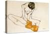 Female Nude, 1901-1918-Egon Schiele-Stretched Canvas