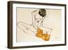 Female Nude, 1901-1918-Egon Schiele-Framed Premium Giclee Print