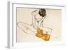 Female Nude, 1901-1918-Egon Schiele-Framed Premium Giclee Print