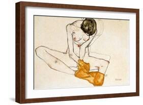 Female Nude, 1901-1918-Egon Schiele-Framed Giclee Print