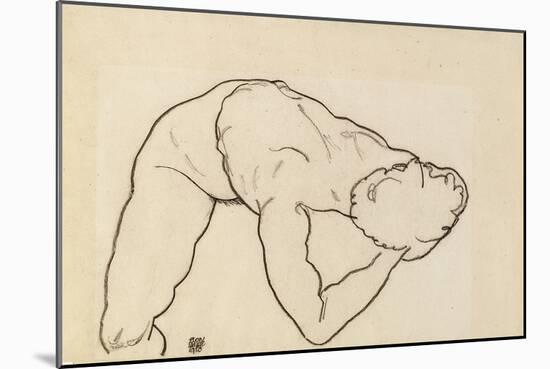 Female Nude, 1918-Egon Schiele-Mounted Giclee Print