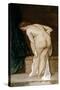 Female Nude (after bathing), ca. 1869-Eduardo Rosales-Stretched Canvas