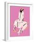 Female Nude Back View Pink-Francesco Gulina-Framed Photographic Print