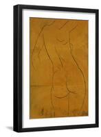 Female Nude, Back View-Eric Gill-Framed Giclee Print