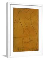 Female Nude, Back View-Eric Gill-Framed Giclee Print