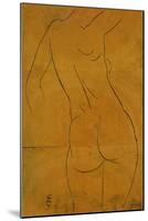 Female Nude, Back View-Eric Gill-Mounted Giclee Print
