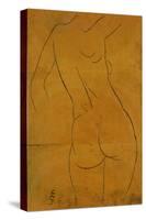 Female Nude, Back View-Eric Gill-Stretched Canvas