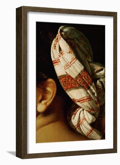 Female Nude, Backview, Detail of the Turban-Jean-Auguste-Dominique Ingres-Framed Giclee Print