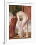 Female Nude Drying Herself, C.1909-Pierre-Auguste Renoir-Framed Giclee Print