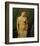 Female Nude, Green Curtain-Félix Vallotton-Framed Giclee Print