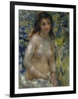 Female Nude in the Sun, c.1875-Pierre-Auguste Renoir-Framed Premium Giclee Print