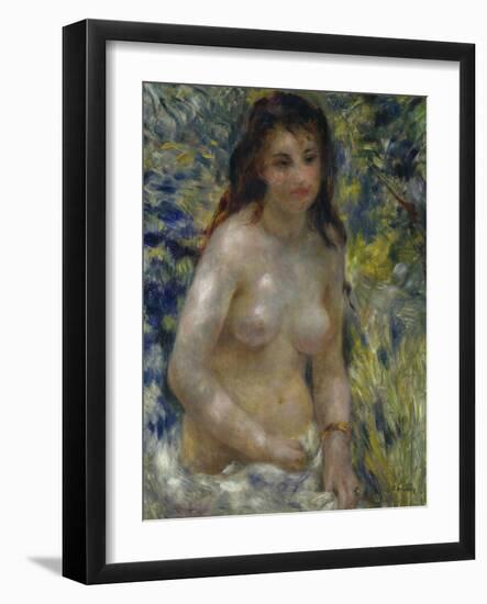 Female Nude in the Sun, c.1875-Pierre-Auguste Renoir-Framed Giclee Print