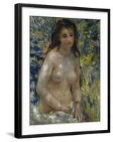 Female Nude in the Sun, c.1875-Pierre-Auguste Renoir-Framed Giclee Print