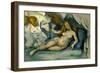 Female nude (Leda?),1885/87-Paul Cezanne-Framed Giclee Print