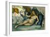 Female nude (Leda?),1885/87-Paul Cezanne-Framed Giclee Print