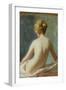 Female Nude (Oil on Board)-Albert Henry Collings-Framed Giclee Print