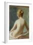 Female Nude (Oil on Board)-Albert Henry Collings-Framed Giclee Print
