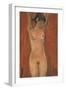 Female Nude on a Brown Background-Otto Muller or Mueller-Framed Giclee Print