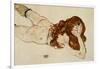 Female Nude on Her Stomach, 1917-Egon Schiele-Framed Giclee Print