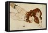 Female Nude on Her Stomach, 1917-Egon Schiele-Framed Stretched Canvas