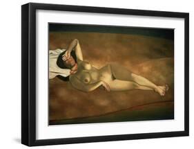 Female Nude on the Beach-Félix Vallotton-Framed Giclee Print