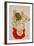 Female Nude Seated on Red Drapery-Egon Schiele-Framed Giclee Print