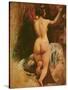 Female Nude Seen from the Back, C.1835-40-William Etty-Stretched Canvas