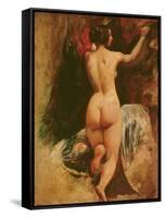 Female Nude Seen from the Back, C.1835-40-William Etty-Framed Stretched Canvas